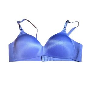 Warners No Side Effects Wireless Bra Blue Lightly Lined 36A RM0561T 01056-430